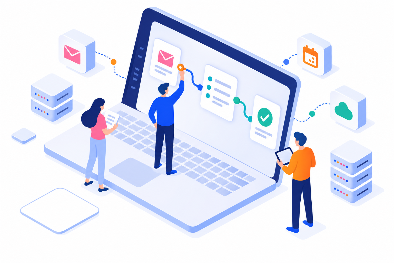 People connect email, tasks and data into a managed process